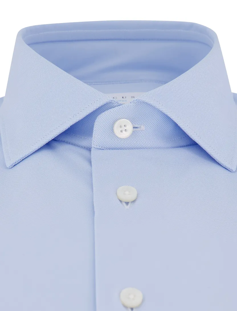 Xacus evolution fit overhemd lichtblauw semi-wide spread boord