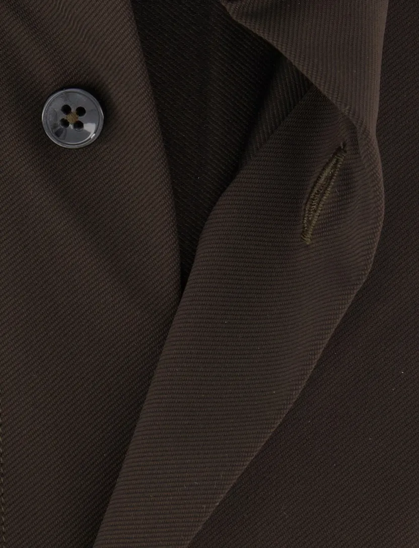 Xacus tailored fit overhemd donkerbruin Active Shirt polyamide
