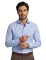 Xacus tailored fit overhemd effen lichtblauw