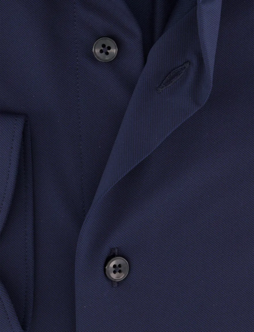 Xacus overhemd donkerblauw effen polyamide active shirt