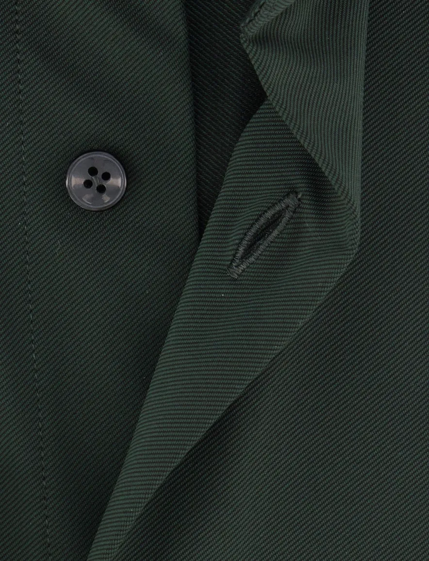 Xacus tailored fit overhemd donkergroen Active Shirt