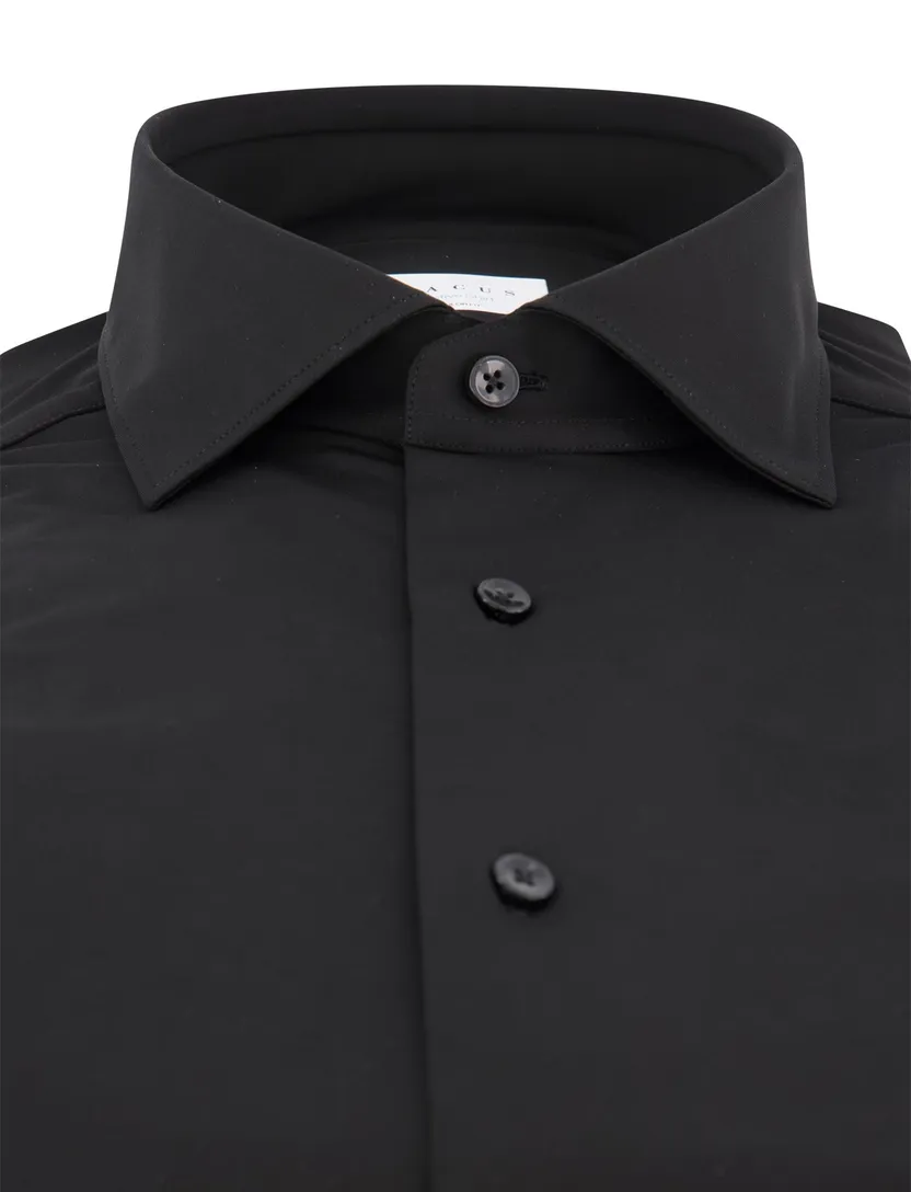 business overhemd Xsacus zwart Active shirt tailored fit