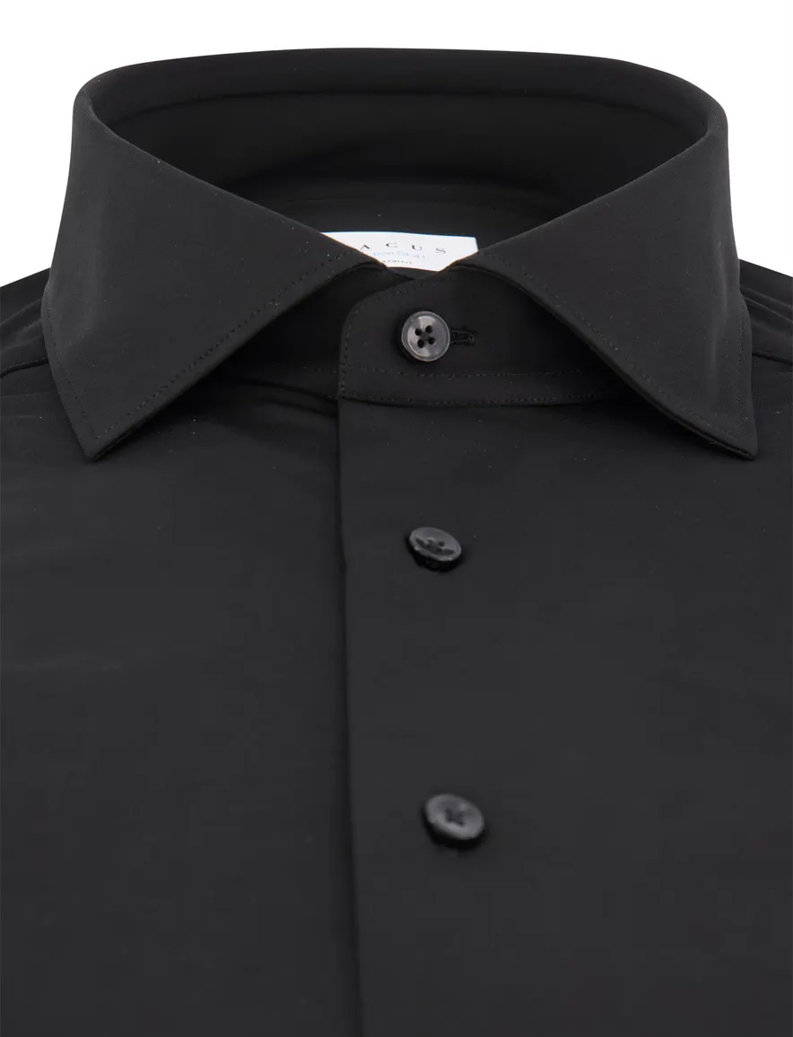 Xacus Active overhemd zwart jersey