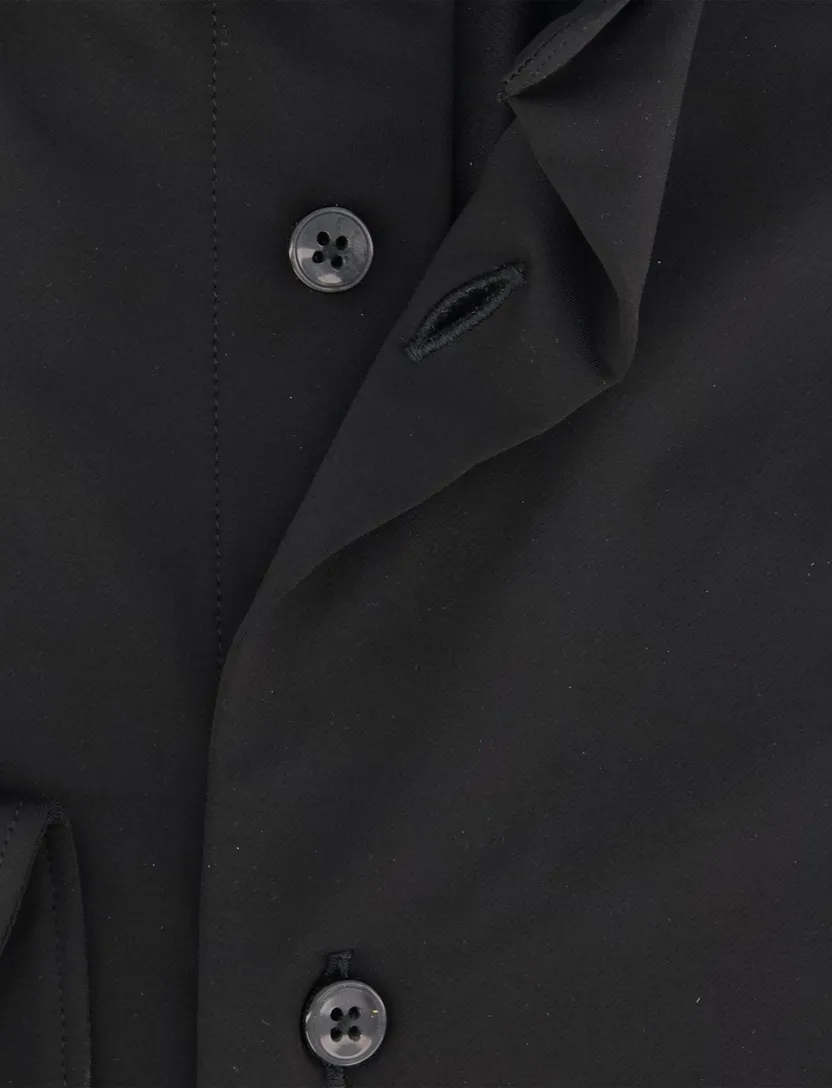 business overhemd Xsacus zwart Active shirt tailored fit