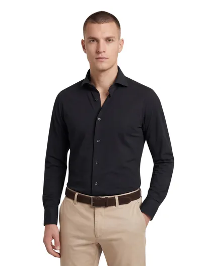 Xacus business overhemd Xsacus zwart Active shirt tailored fit