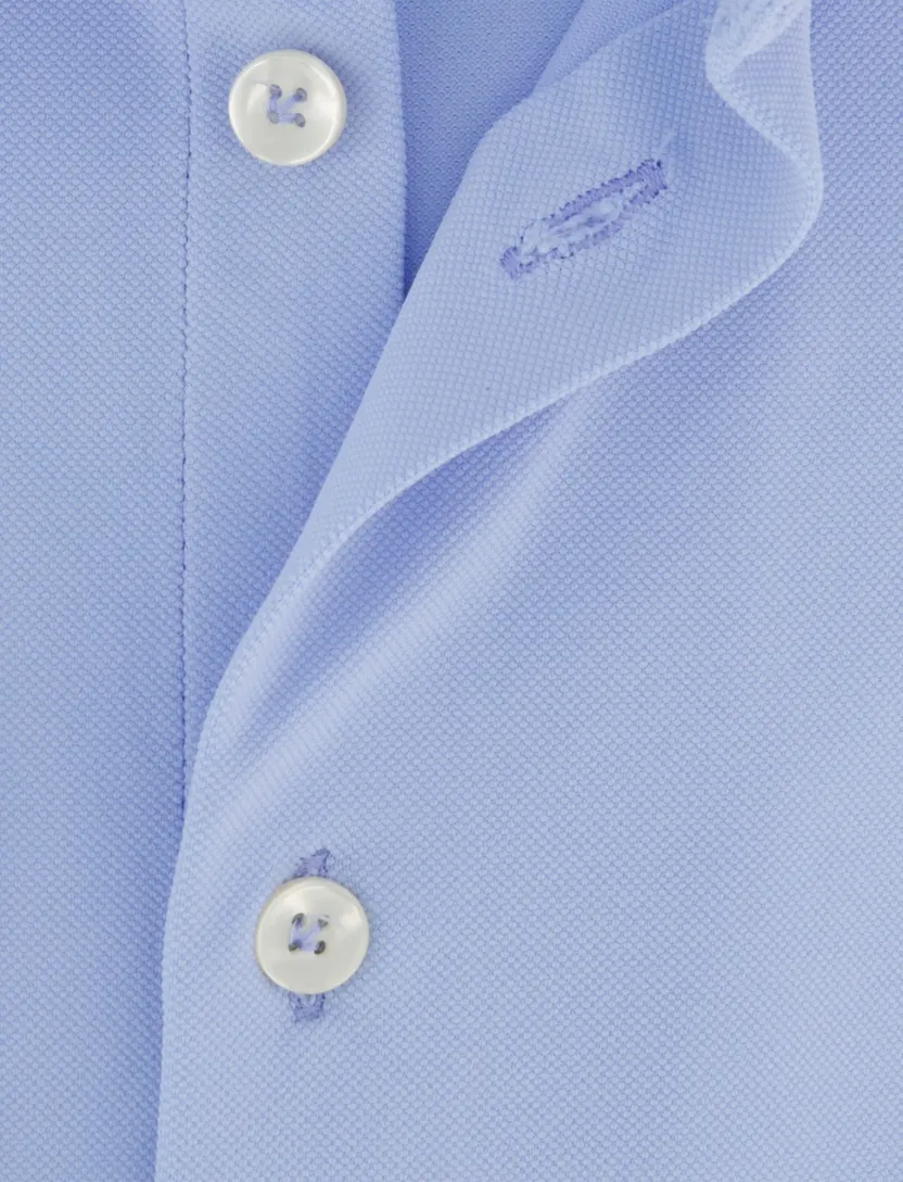 John Miller tailored fit overhemd lichtblauw