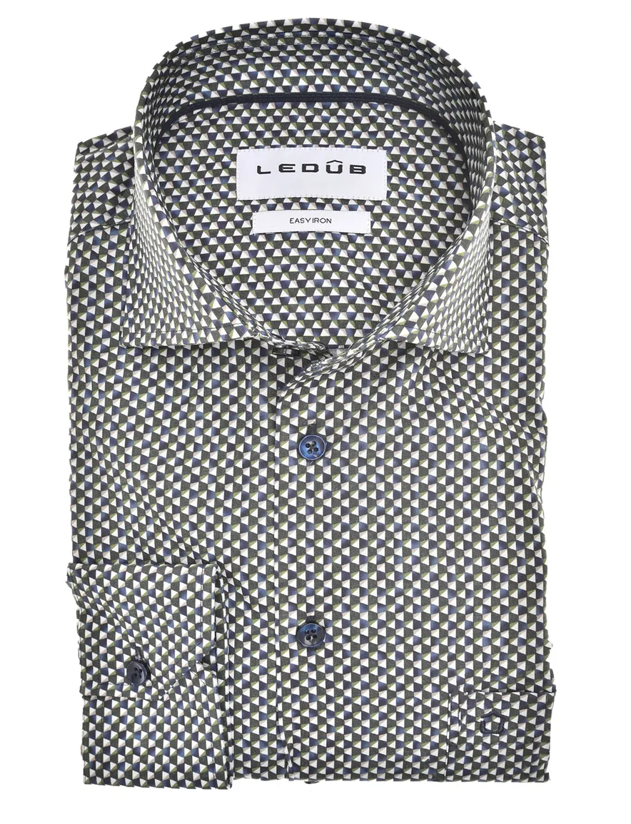 business overhemd blauw Ledub Modern Fit New