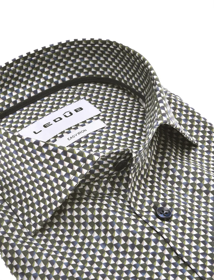 business overhemd blauw Ledub Modern Fit New