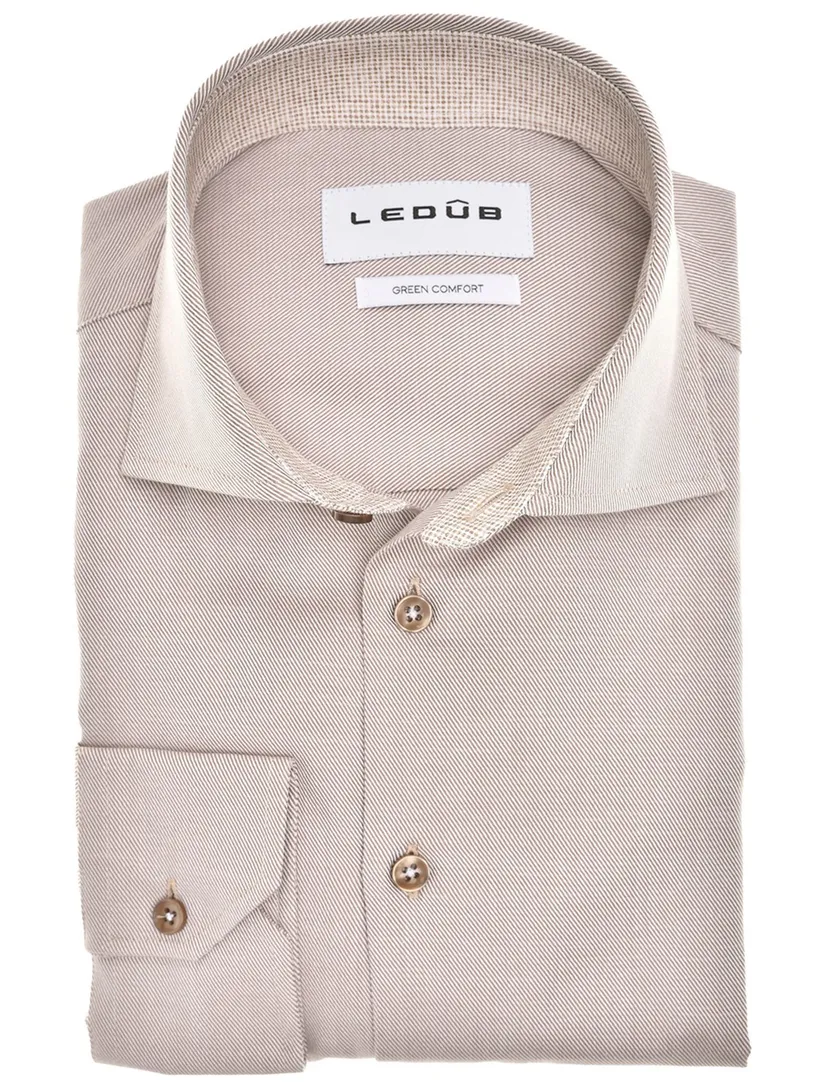 business overhemd Ledub Modern Fit New roze effen