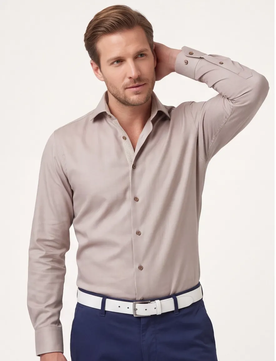 business overhemd roze Ledub Modern Fit New
