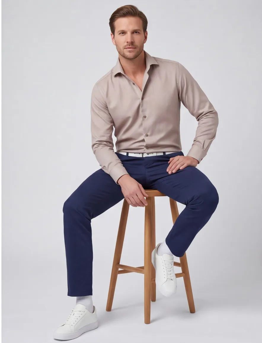 business overhemd roze Ledub Modern Fit New