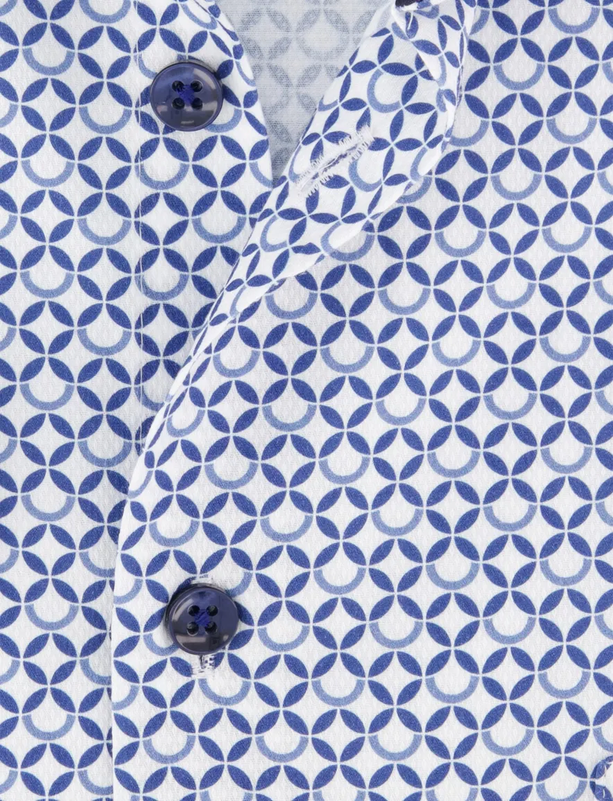 Ledub modern fit easy iron blauw