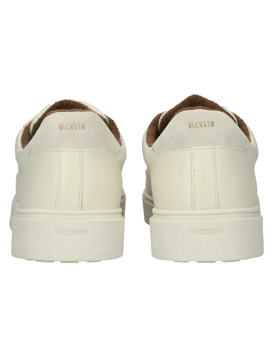 Blackstone sneakers in creme leer