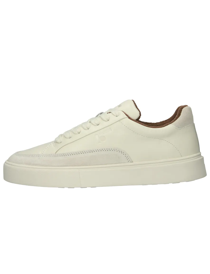 Blackstone sneakers in creme leer