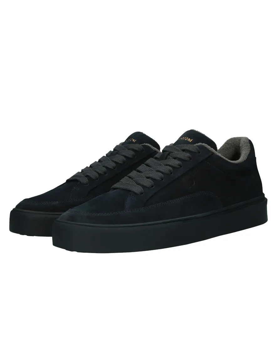 Blackstone sneakers zwart suede