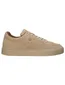 Blackstone lage sneakers beige effen rubber, leer en suede