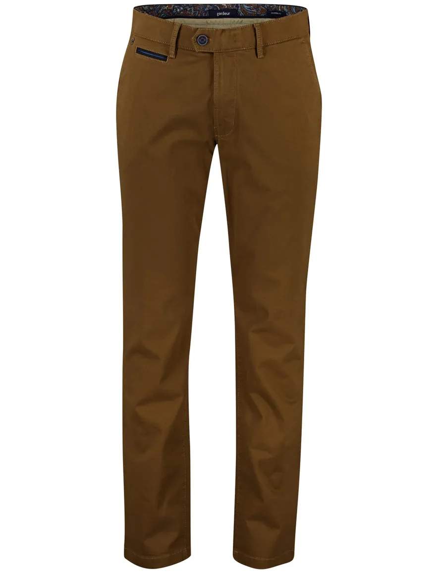 Gardeur modern fit benny-3 pantalon bruin