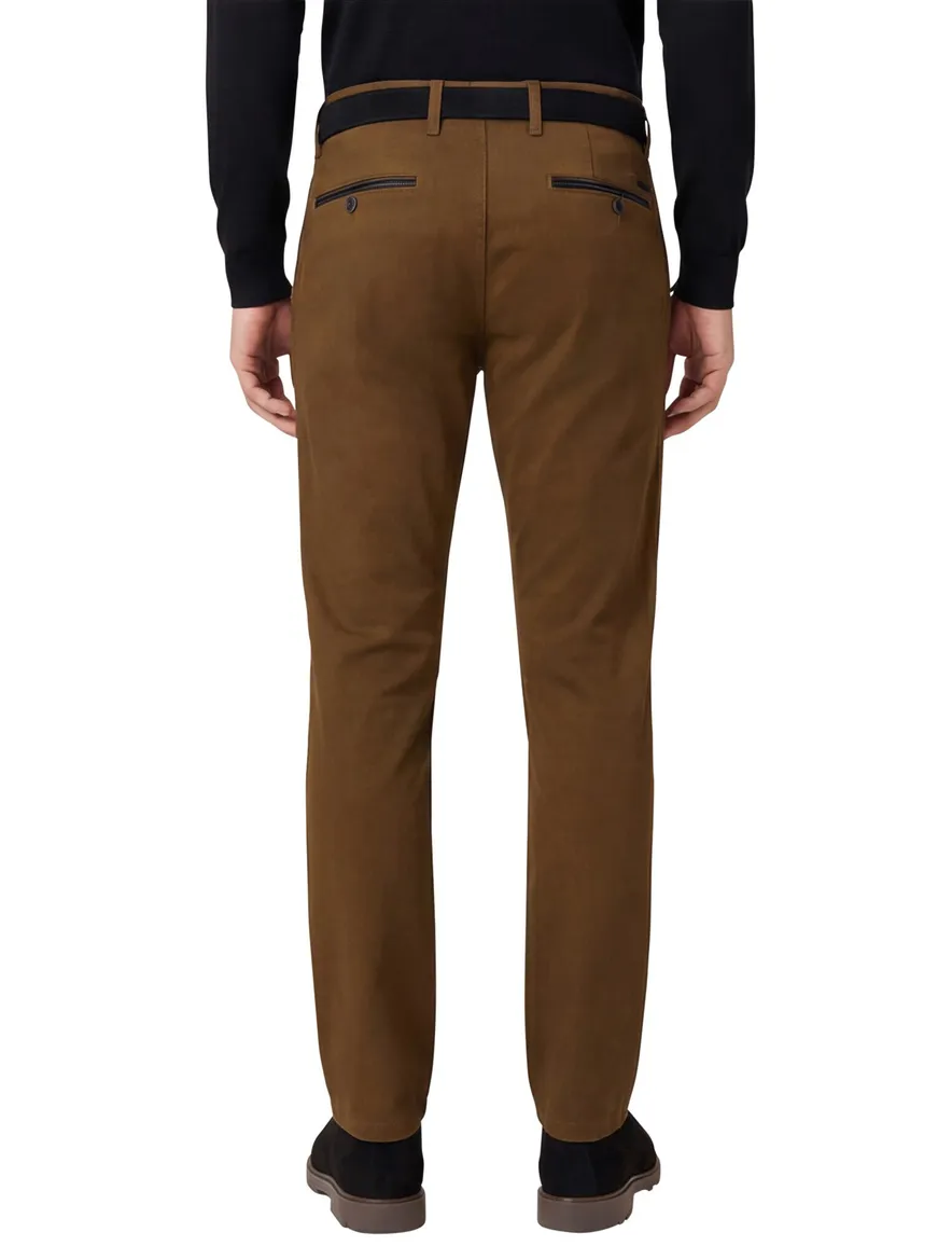 Gardeur modern fit benny-3 pantalon bruin