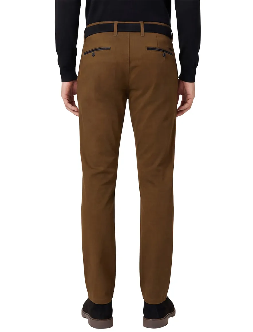 Gardeur modern fit benny-3 pantalon bruin