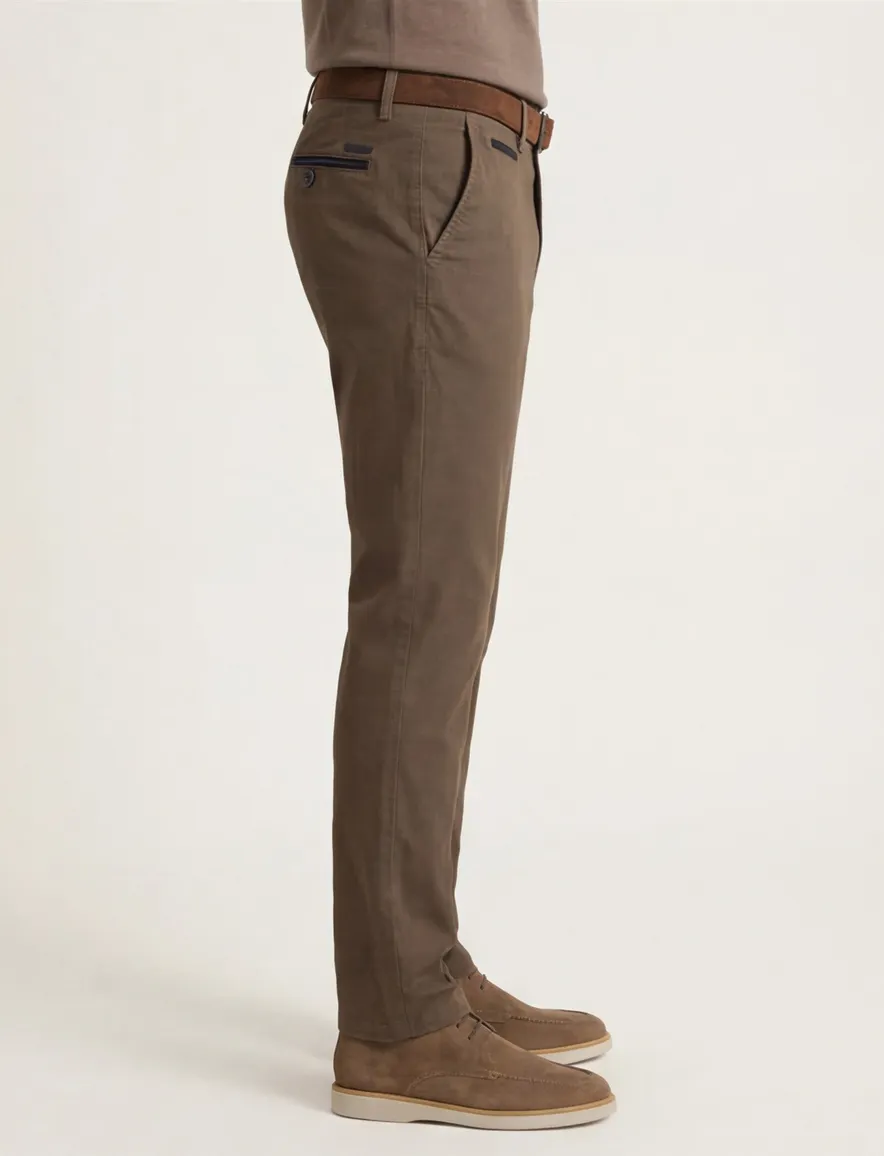 Broek Gardeur bruin pantalon donkerbruin