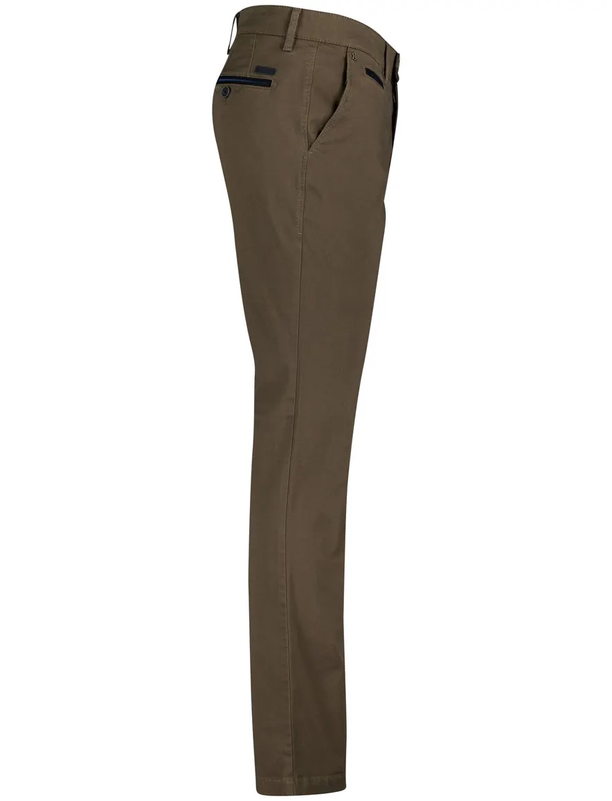 Broek Gardeur bruin pantalon donkerbruin