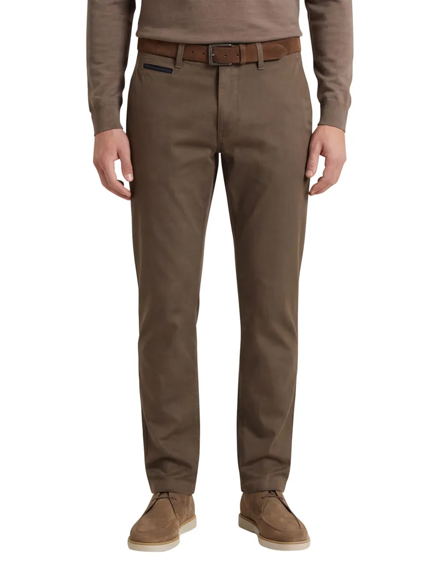 Broek Gardeur bruin pantalon donkerbruin