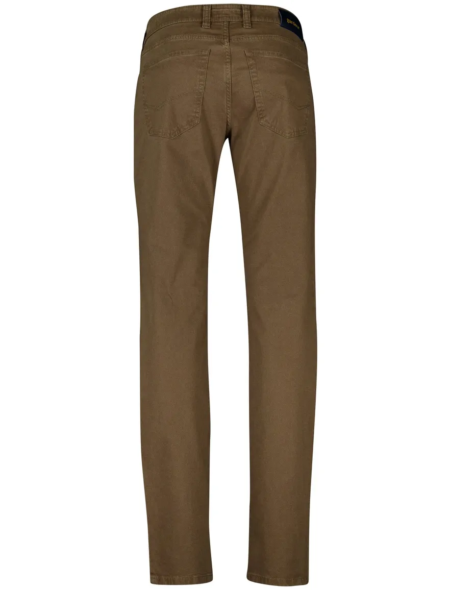 Gardeur Pantalon 5-p bruin effen