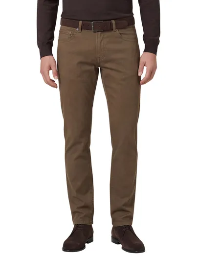 Gardeur Gardeur Pantalon Bill 5-p bruin katoen