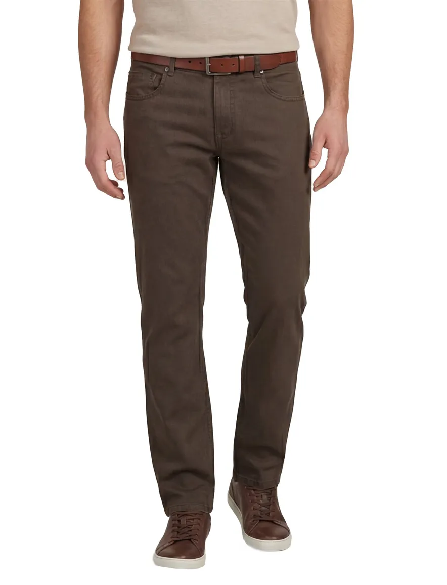 Gardeur modern fit bill-3 pantalon bruin geprint