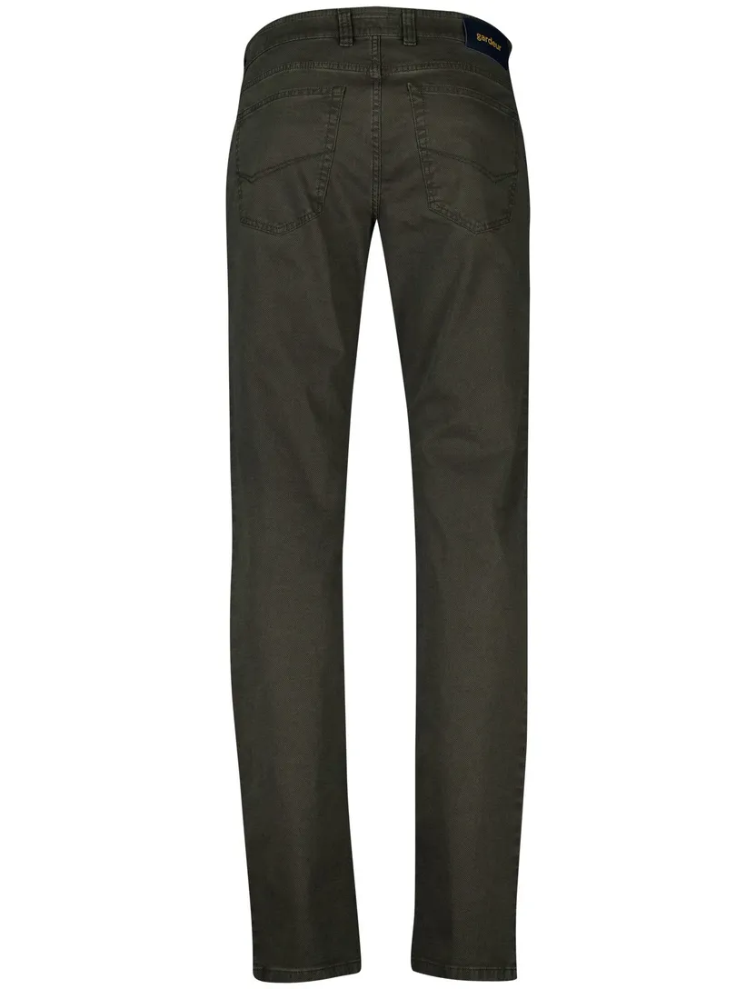 Gardeur Pantalon Bill 5-p groen katoen