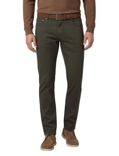 Gardeur Gardeur Pantalon Bill 5-p groen katoen