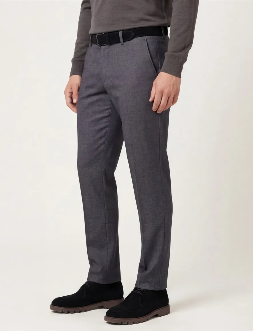 katoenen broek grijs Gardeur