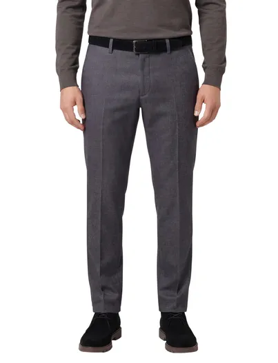 Gardeur Gardeur katoenen broek grijs effen normale fit