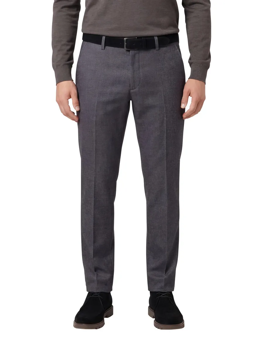 katoenen broek grijs Gardeur