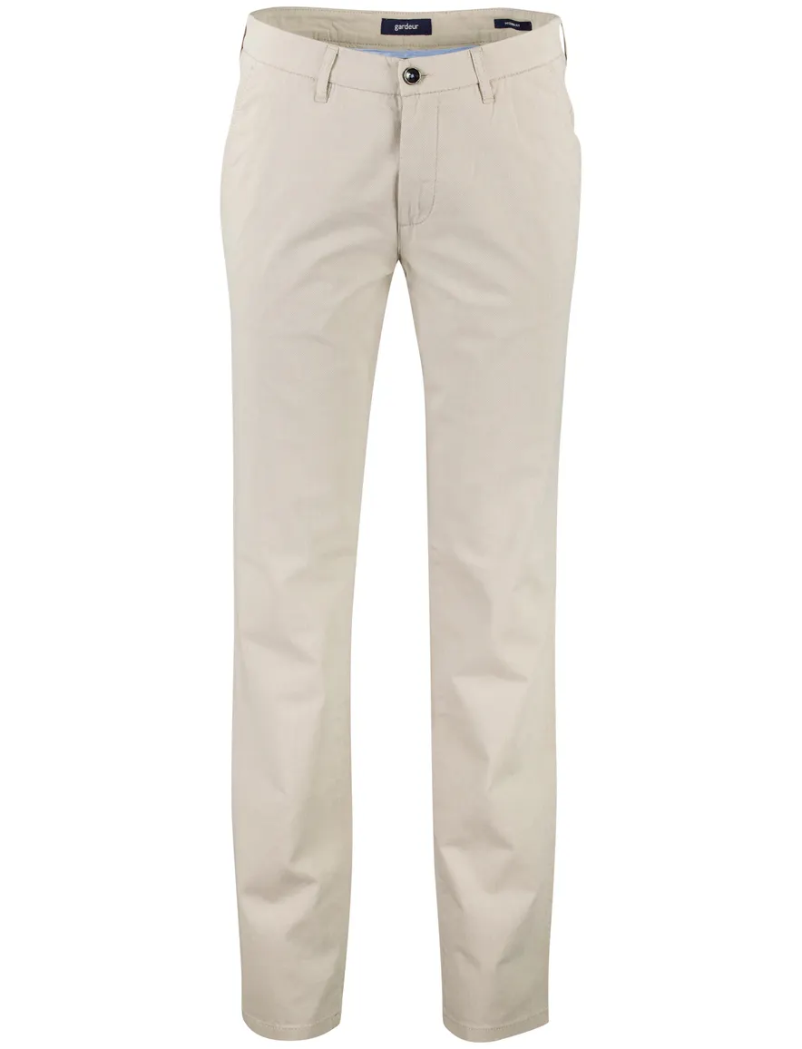 Gardeur Pantalon Bono Beige katoen effen