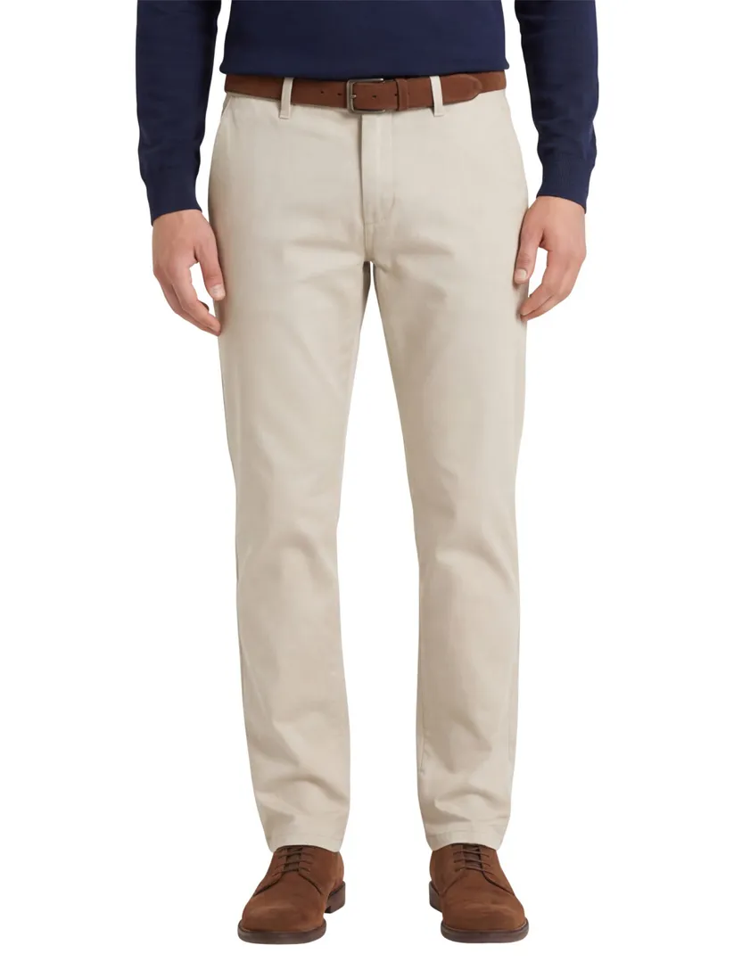 Gardeur Pantalon Bono Beige katoen chino