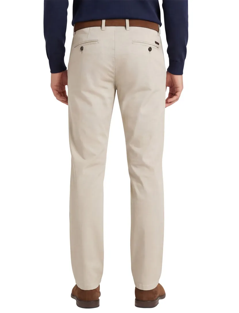 Gardeur Pantalon Bono Beige katoen chino