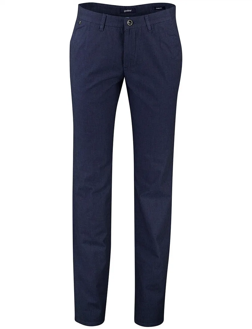 Gardeur Pantalon Bono donkerblauw katoen chino