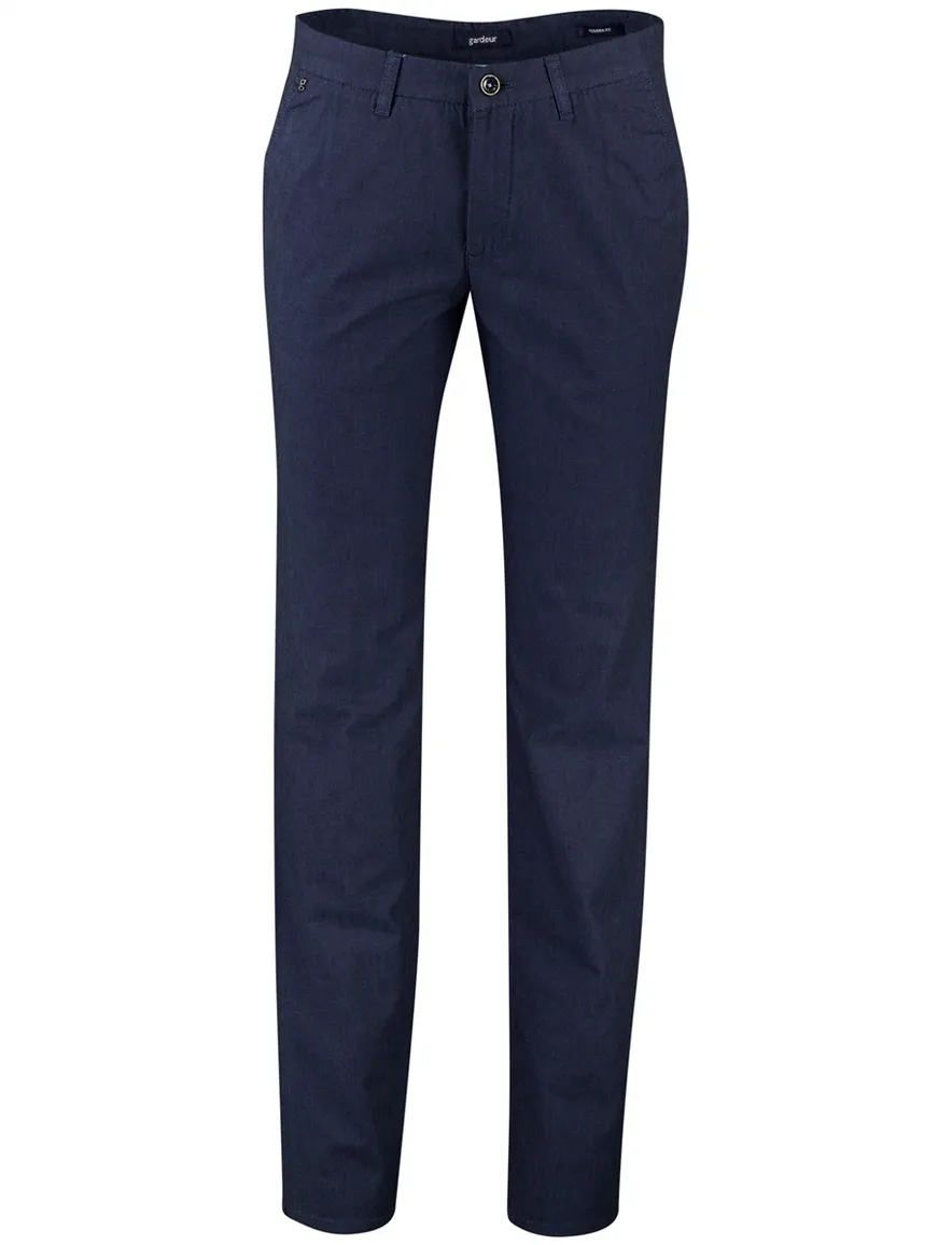 Gardeur Pantalon Bono donkerblauw katoen