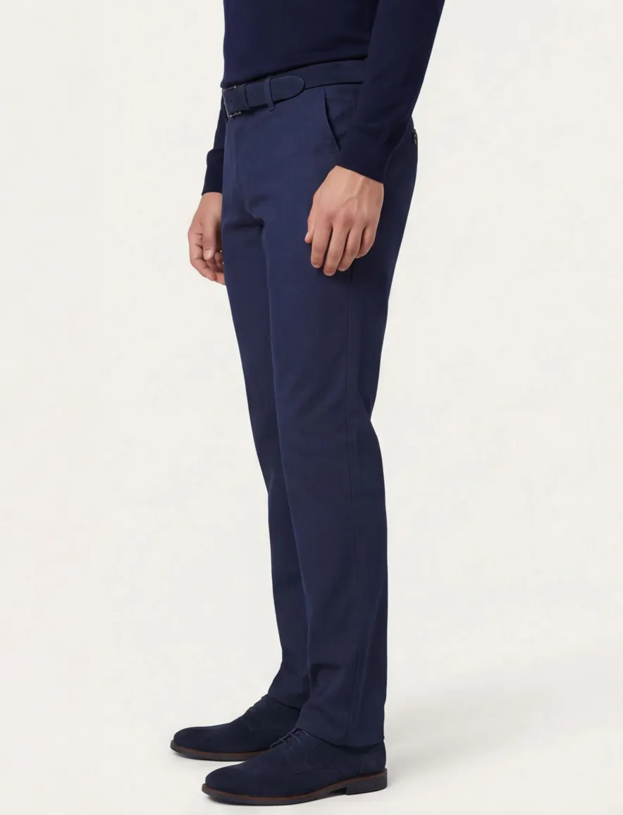 Gardeur Pantalon Bono donkerblauw katoen chino