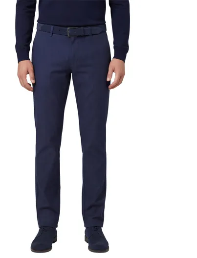 Gardeur Gardeur Pantalon Bono donkerblauw katoen effen