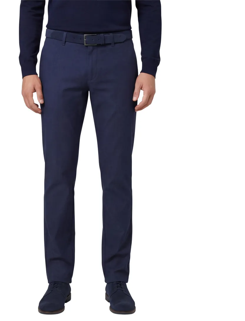 Gardeur Pantalon Bono donkerblauw katoen effen