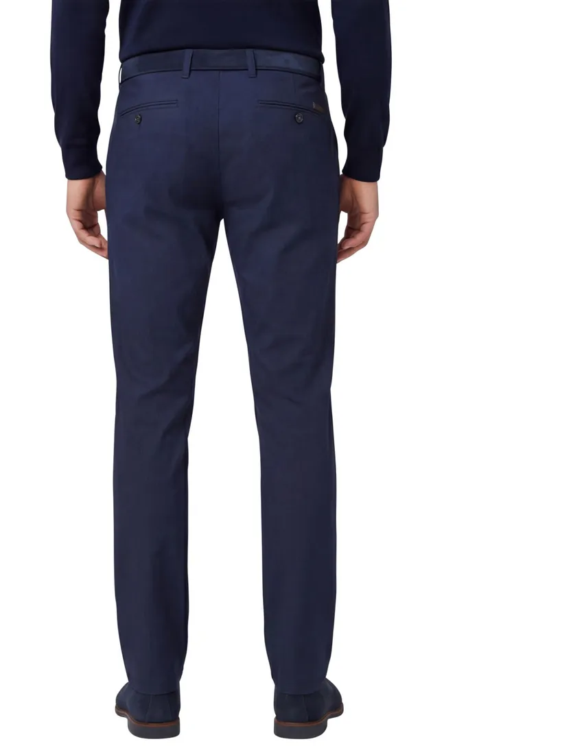 Gardeur Pantalon Bono donkerblauw katoen effen