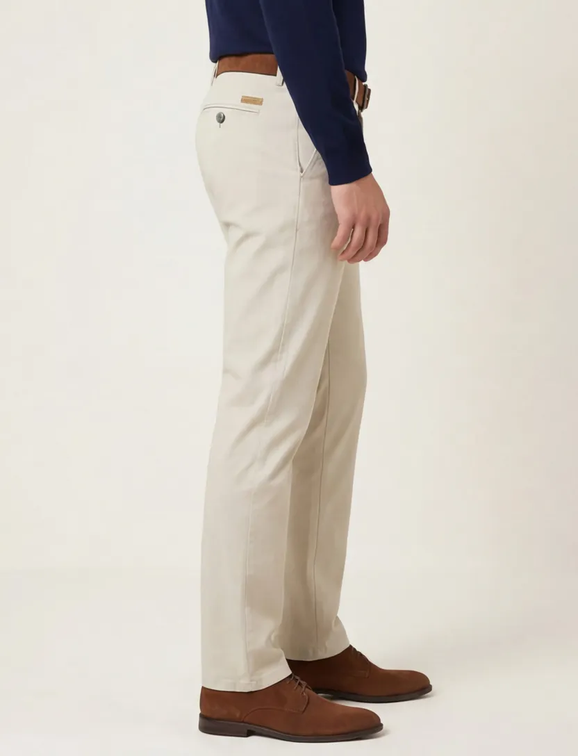 Gardeur Bono Pantalon Beige katoen effen