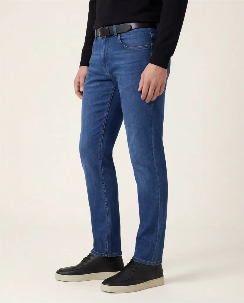 Gardeur Pantalon Bradley 5-pocket spijker katoen