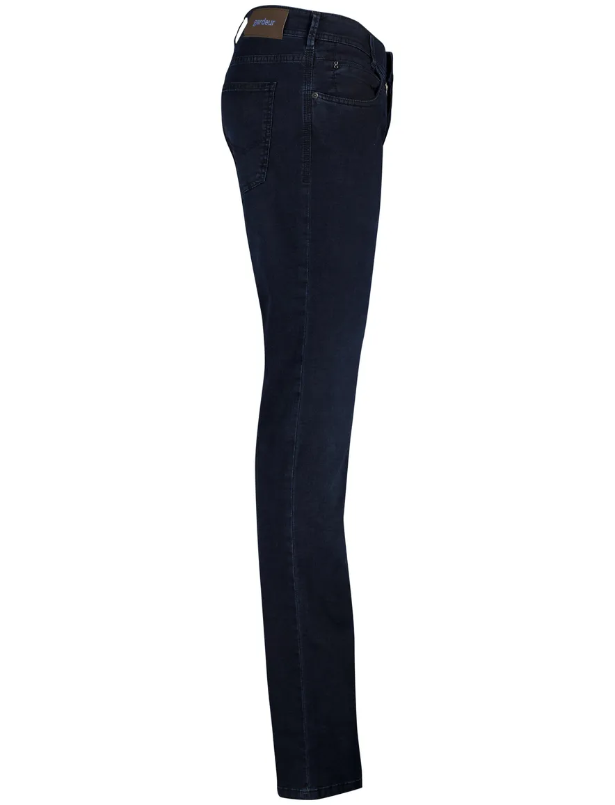 Gardeur Pantalon Bradley 5-pocket donkerblauw effen