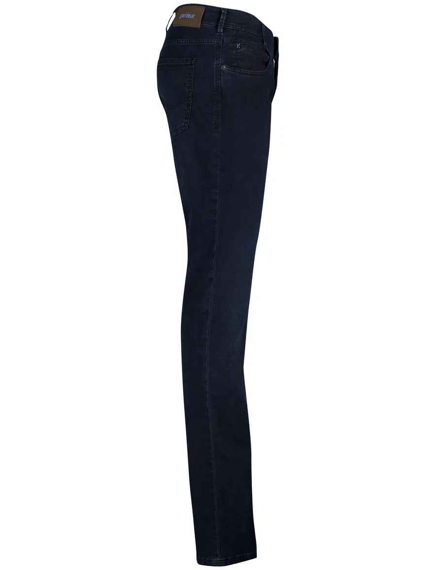 Gardeur Pantalon Bradley 5-pocket donkerblauw effen