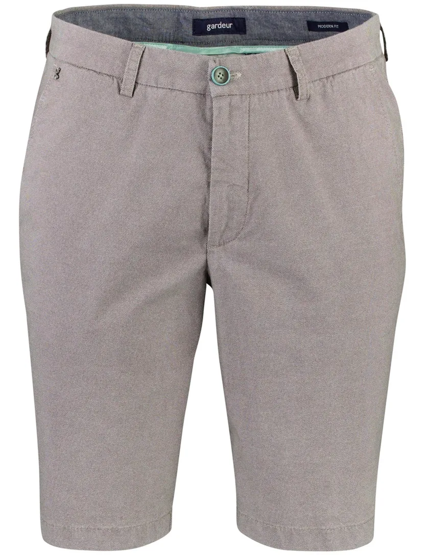 Gardeur Pantalon katoen grijs kort katoen