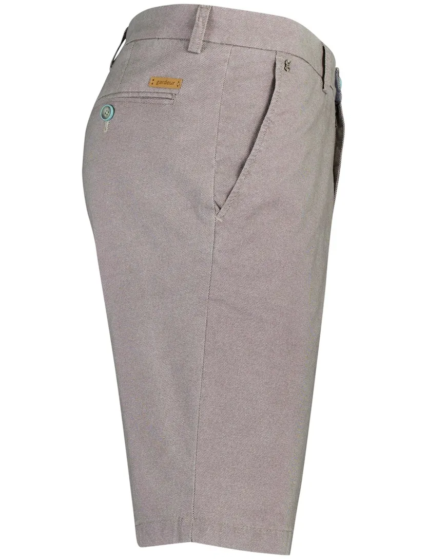 Gardeur Pantalon katoen grijs kort katoen