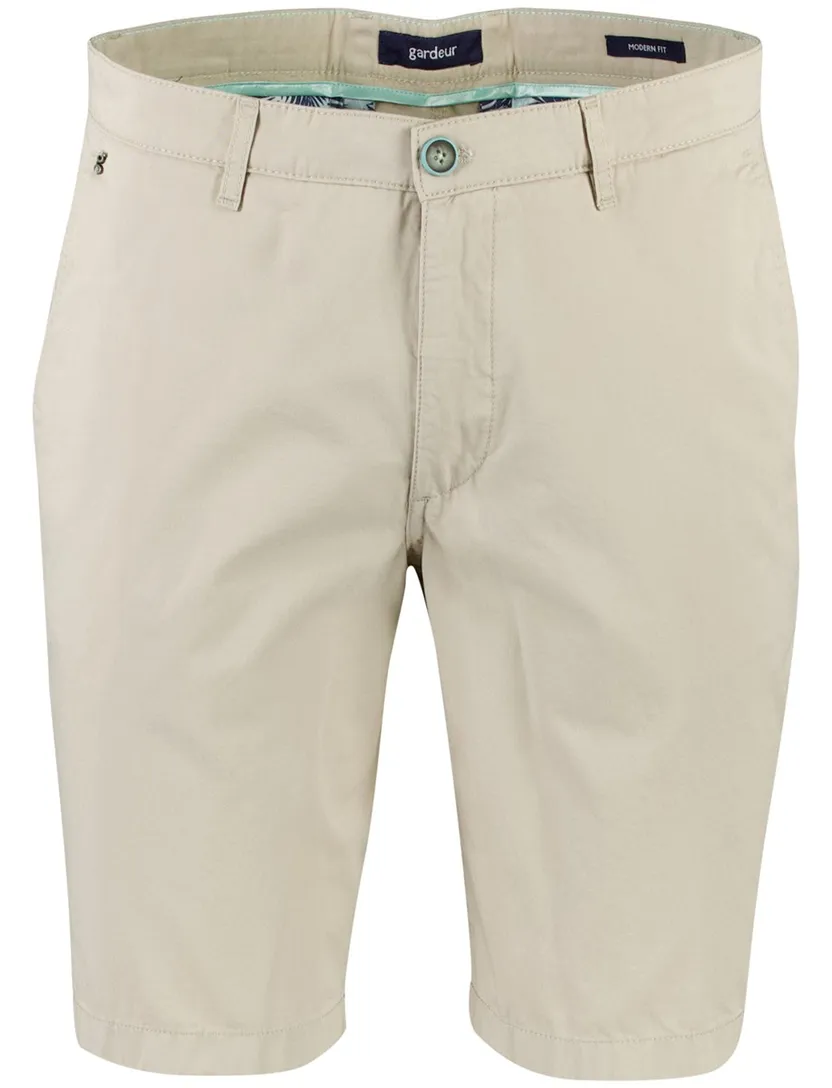 Gardeur Pantalon katoen Beige kort katoen